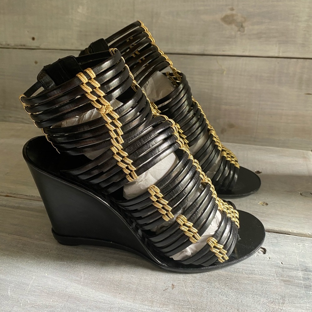 Sigerson Morrison wedge sandals sz 8